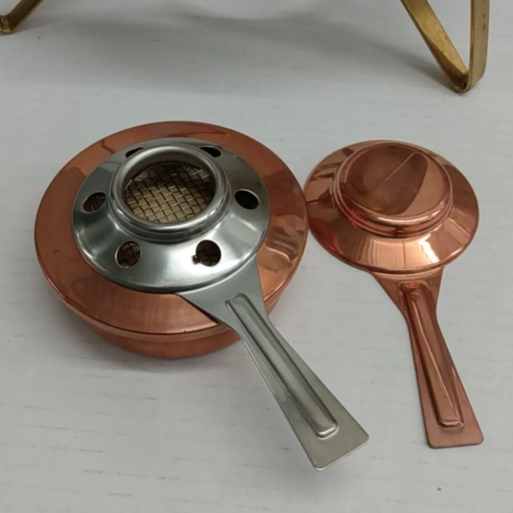 Revere Ware Limited Edition Flame Set Copper and Brass Unused in Box #8069